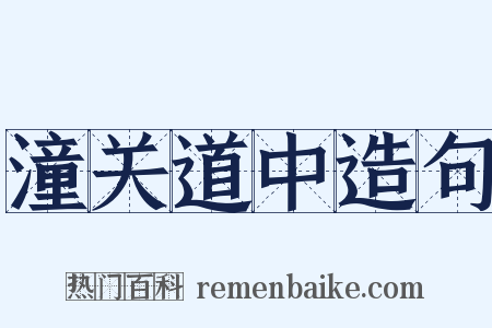 潼关道中造句是什么意思的图片